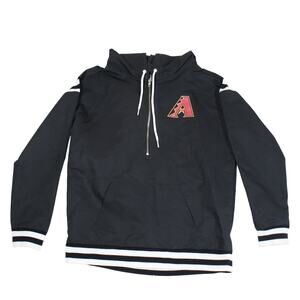 Victoria's Secret PINK MLB Arizona Diamondbacks Hoodie Womens Small Black Zip Up